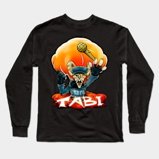 Explosive Tabi FNF Fan Art: Dance of Destruction Long Sleeve T-Shirt